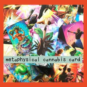 【限定セール】metaphysical cannabis card　大麻モチーフタロットカード　新品未使用　ポケットサイズ　78枚入り 　占い　初心者