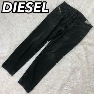 DIESEL ディーゼル SLEENKER スリンカー デニムパンツ ジーンズ Gパン ズボン ブラック 黒色 ストレッチ W32 メンズ 男性 ジョグ JOGG