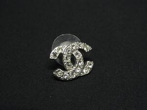 1円 CHANEL シャネル ココマーク 05 A 片耳のみ ラインストーン ピアス アクセサリー レディース シルバー系 FG3090