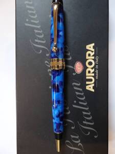 ◆【未使用・新品】Aurora　アウロラ　オプティマ　ブルーモザイク　ツイスト式ボールペン