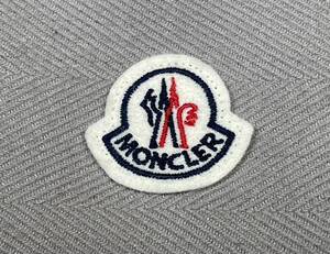 即決 新品 正規品 モンクレール ロゴ ワッペン MONCLER バッグ シューズ ダウン リメイク 補修 修理 白 オフ ホワイト 保存袋 巾着 ケース