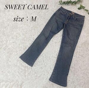 SWEET CAMEL スウィートキャメル【61】レディース　ストレートデニム　ジーンズ　パンツ　ボトムス　ズボン　綿95％　送料無料　匿名配送