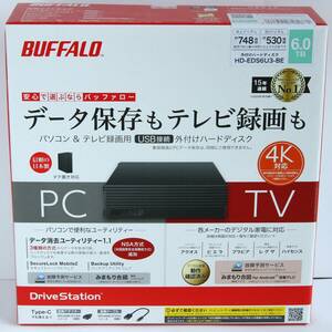 ☆新品未開封 BUFFALO HD-EDS6U3-BE 6TB