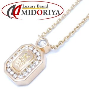 HARRY WINSTON ハリーウィンストン HWロゴ ネックレス ダイヤモンド PEDRRD16HWL K18PG ピンクゴールド/292576【中古】