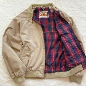 バラクータ BARACUTA 【大人のアウター】 G-9 内側チェック スウィングトップ ブルゾン ジャケット ベージュ サイズM相当 メンズ