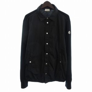 モンクレール MONCLER MAGLIONE TRICOT CARDIGAN ニット切替 中綿 ブルゾン ジャケット D20919419500 黒 ブラック L メンズ