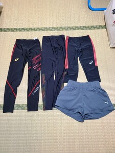 1円スタート　まとめ売り　 レーシングタイツ　タイツ　MIZUNO　ミズノ　アシックス　パンツ　プーマ　サイズS　レディース