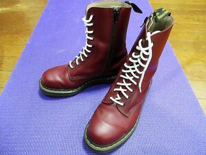 ヨウジヤマモト　YOHJI YAMAMOTO ドクターマーチン　Dr.Martens　コラボ　10ホール　レースアップ　レザー　ブーツ　42