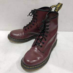 【Dr.Martens】ドクターマーチン レースアップブーツ 8ホール UK6 ボルドー レザー 革 11821 ts202404