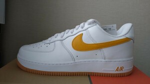 NIKE AIR FORCE 1 LOW RETRO QS FD7039 100 ナイキ　エア　フォース　レトロ　ユニバール ゴールド GOLD ホワイト us9 27.0cm