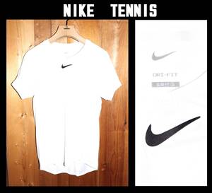 送料無料 即決【未使用】 NIKE コート ★ テニスウェア DF アドバンテージ S/S トップ (Mサイズ) ★ ナイキ DD8318-100 DRI-FIT