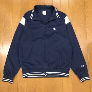 ●Champion チャンピオン ロゴ刺繍 ジャージ ジャケット M 濃紺 ネイビー 長袖 トラックジャケット トレーニング 国内正規品 メンズ 紳士