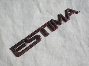 ★　当時物 トヨタ エスティマ TOYOTA ESTIMA 純正 エンブレム　☆ ESTIMA ☆ GENUINE PARTS ★