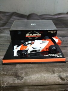 ミニチャンプス 1/43 McLaren FORD MP4 Winner GP England 1981 J.Watson マクラーレン フォード イギリスGP優勝 minichamps