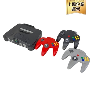 任天堂 ニンテンドー64 本体 NUS-001 / コントローラー3点 セット ゲーム 現状品 ジャンク S9639087