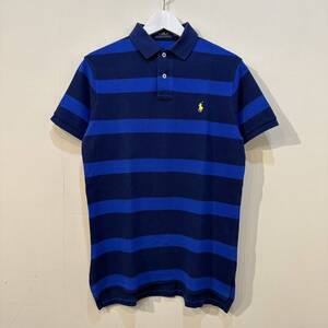 POLO Ralph Lauren Border Polo Shirt ポロ ラルフローレン ポロシャツ 半袖 シャツ Tシャツ Tee 太 ボーダー M