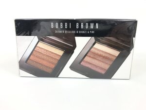 未使用　フィルム未開封　ボビイ ブラウン　BOBBI BROWN 　シマーブリック　デュオ　5色パレット　ブロンズ／ピンク　2個セット　KES-2916