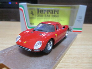 ボックスモデル 1/43 「 フェラーリ 250 LM 」 1964ｙ レッド ・送料 400円（レターパック発送）