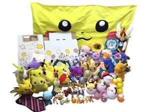 ■ Tr/POKEMON ポケモン グッズまとめ売り ぬいぐるみ フィギュア 誕生日箱など いろいろまとめ 中古品 5.3kg