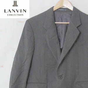 ランバンLANVIN■ウール テーラードジャケット シングル サイドベンツ■R46-44■グレー ※NK3o16246