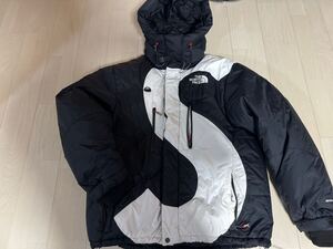 supreme×northface黒SロゴHimalayan XLダウン