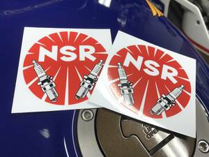 ★TURNING POINT プラグ品番いつでも分かるステッカー 2枚セット★ NSR250R MC18 MC21 MC28