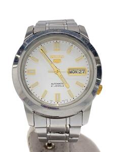 SEIKO◆腕時計/アナログ/ステンレス/WHT/SLV/7S26-02W0