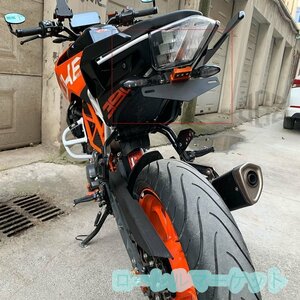 LDL1005# KTM DUKE 125/250/390/200 2013-2019 リアライセンスプレート フレームホルダーブラケット LEDライト