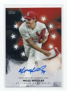 2024 Topps Series 1 [MILES MIKOLAS] Autograph Card(直筆サインカード) ST.LOUIS CARDINALS 元巨人