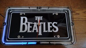 ★ The Beatles ネオン 壁掛け時計 / ビートルズ 公式グッズ / ジャンク品