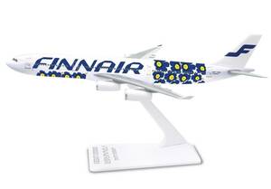 送料込み！激レア＆廃盤！marimekko フィンエアー限定 Finnair フィンランド航空 マリメッコ UNIKKO ウニッコ (A340-300 模型、飛行機)