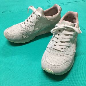 ASICS GEL-LYTE V スエード US8.5 H739L Peach Birch USED アシックス ゲルライト5 26.5cm スニーカー アメカジ 古着