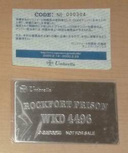 新品 BIOHAZARD CODE：Veronica バイオハザード コード：ベロニカ 初回予約特典 カード 金属プレート ドリームキャスト DC