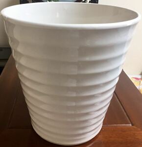 新品未使用陶器植木鉢直径25cm×高さ25cm