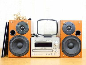 DENON デノン パーソナルオーディオシステム CD/MD/TUNERコンポ D-ＭG33 オーディオ機器 ※CD/MD再生OK 現状渡し＠120(6)