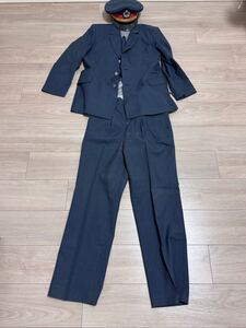 希少品 国鉄制服 細２号形実物 コレクター 帽子 上下服セット 国鉄グッズ①