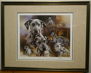 犬を描く画家ミック・コーストンによる　ダルメシアン　Dalmatian by Mick Cawston