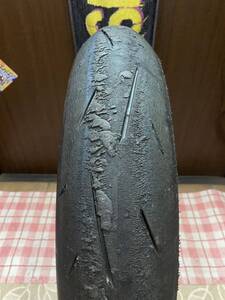 中古MCタイヤ 2021年製造 DUNLOP SPORTMAX α-13SP 110/70R17 ダンロップ スポーツマックス 110 70 17 1921 K4986