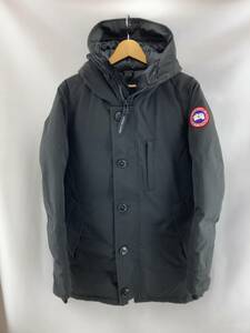 ★ CANADA GOOSE カナダグース JASPER PARKA ダウンジャケット ダウン80% フェザー20% アウトドア ファー欠品 S ブラック 冬