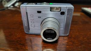 ペンタックス　Pentax OPTIO S40シルバー　デジカメ　単三電池　確認済み★