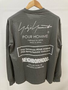 YOHJI YAMAMOTO x NEIGHBORHOOD COTTON JERSEY PT LONG SLEEVE 長袖シャツ 長袖 グレー 中古 M TN 4