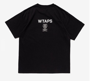 WTAPS/ダブルタップス/24SS/INGREDIENTS SS TEE/241ATDT-STM06S/希少サイズ04/ブラック/両面プリント/タグ・保存袋付き/半袖Tシャツ