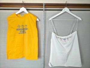 S094　☆２枚セット☆　GAP ギャップ　キャミソール　＆　MUNSING WEAR　マンシングウェア　ノースリーブ　サイズM　１６０