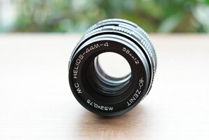 極美品 分解清掃済み Helios-44M-4 58mm f2 ヘリオス M42 ぐるぐるボケ オールドレンズ 単焦点 009