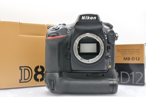 【同梱不可】美品 Nikon D800E ボディ + MB-D12 + CF-DC4 + MC-36 ニコン デジタル一眼レフカメラ アクセサリ多数 箱付 ■25721