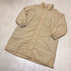 和597★ BEAUTY&YOUTH UNITED ARROWS ビューティ&ユース セミロングコート ジップアップ S カーキ レディース