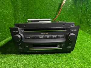 レクサス GS 純正 CD&MDデッキ 86120-30C70 中古