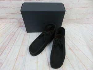 箱有 Clarks クラークス ワラビーブーツ 261332817075 ブラック 7 1/2 991774819■