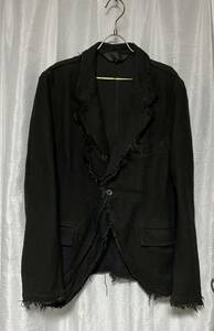 希少　ギャルソン オム　プリュス　アシンメトリー　ジャケット フリンジ Rare comme des garcons Homme Plus Asymmetrical Jacket Fringe