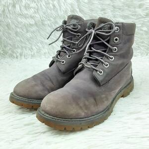 美品 25cm◎Timberland ワークブーツ 紫系 3722R 10340